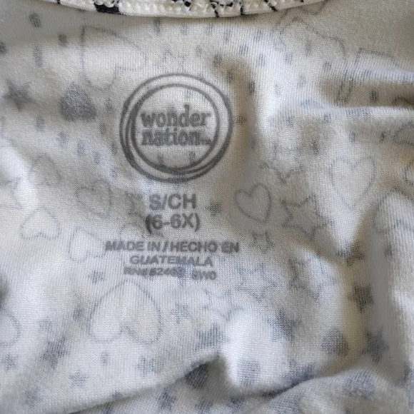 Wonder Nation Girls Heart and Star Tee Size: 6-6X - Picture 4 of 5